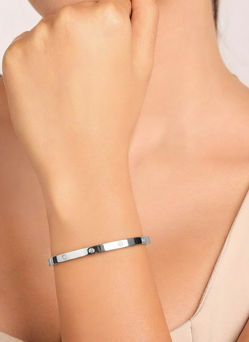 Slim Crystal Bangle