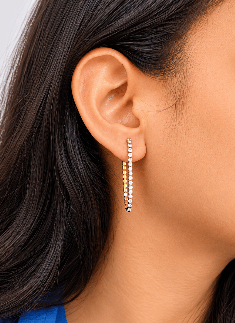 Crystal Line Earrings