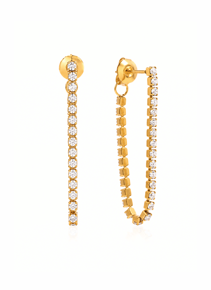 Crystal Line Earrings