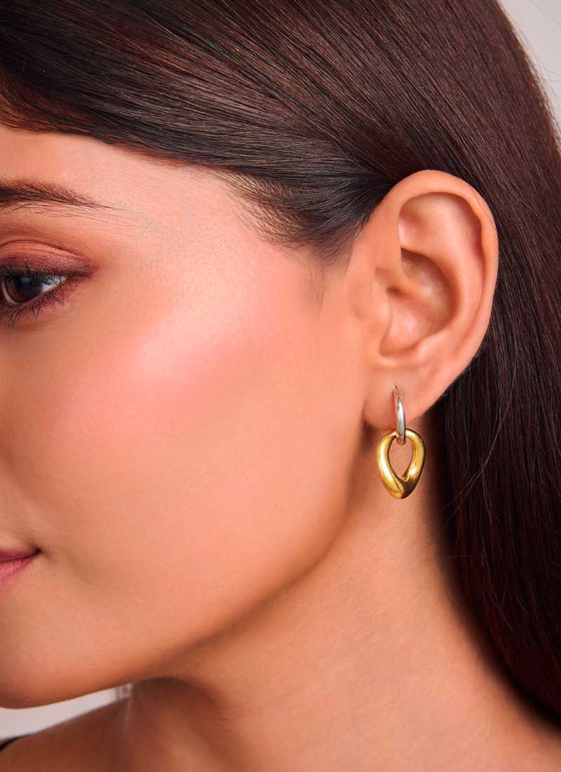 Melted Harmony Hoop Earrings