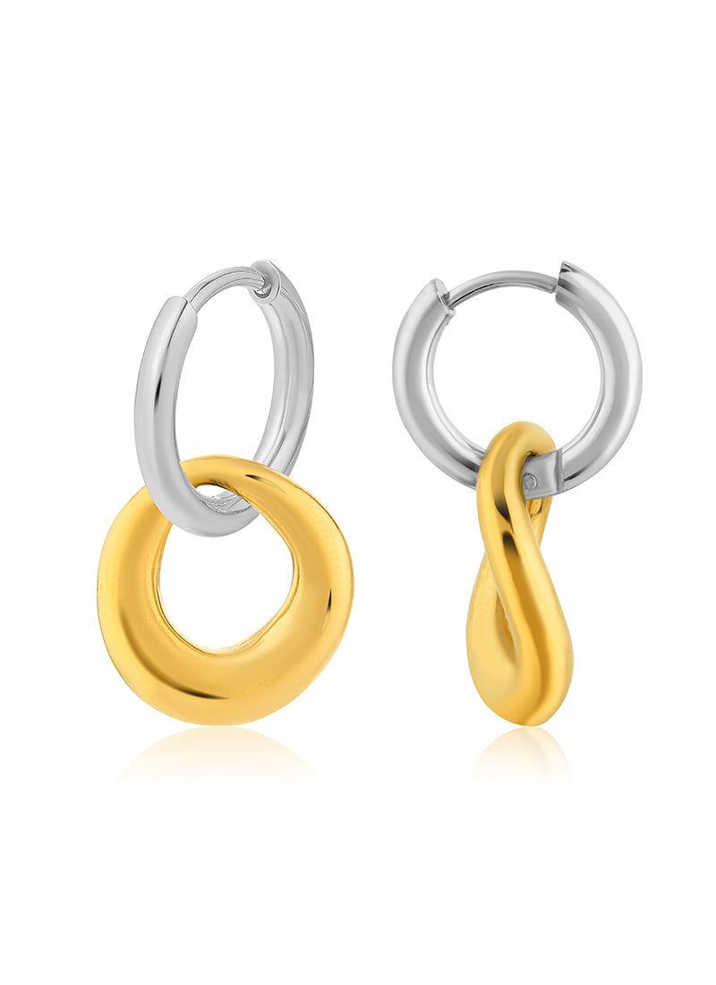 Melted Harmony Hoop Earrings