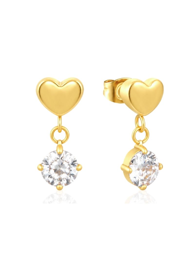 Heart Glow Drop Earrings