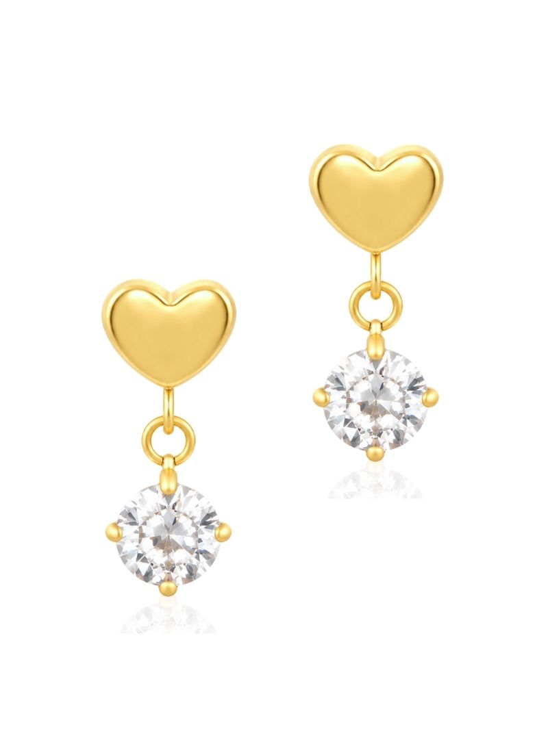 Heart Glow Drop Earrings