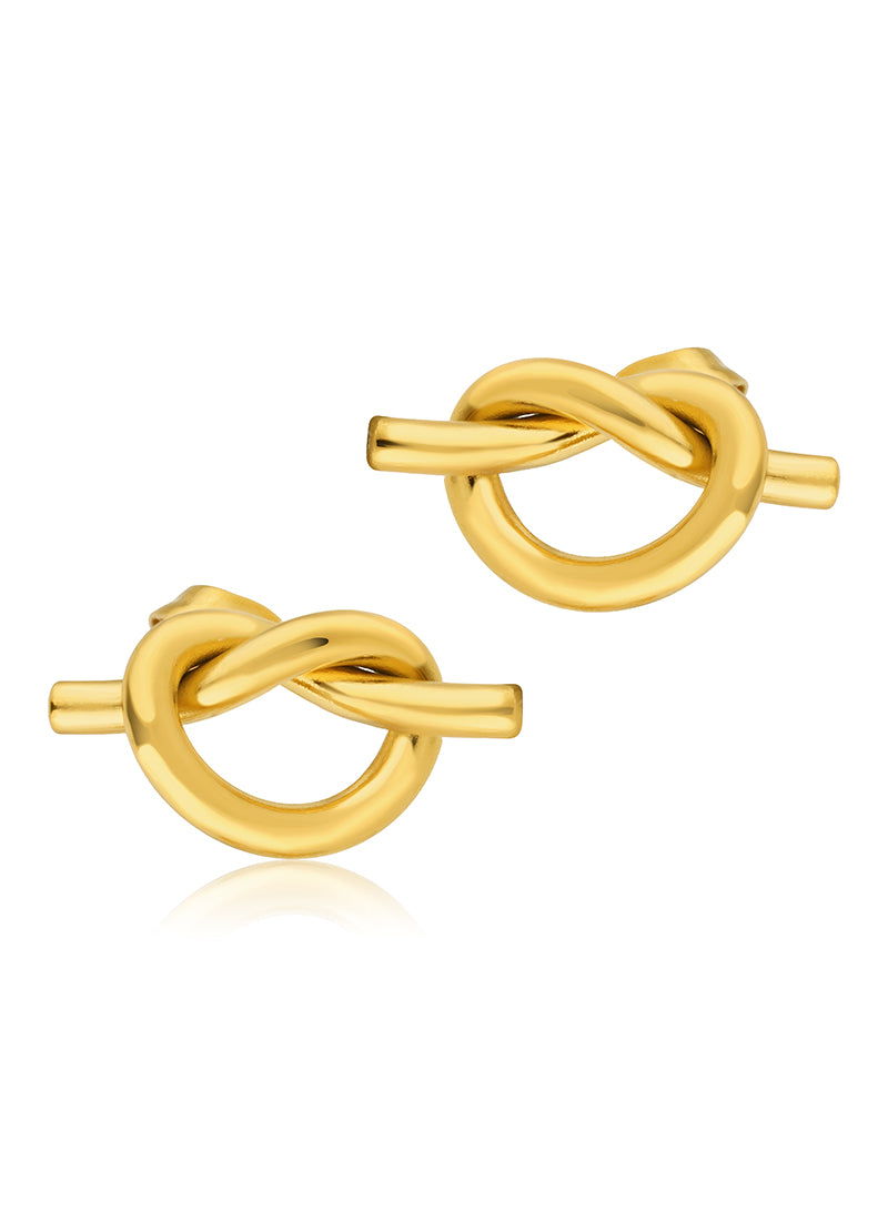 Minimal Gold Knot Studs:BYOS