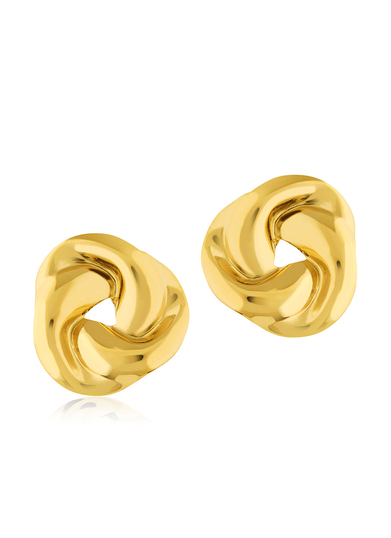 Modern Swirl Stud Earrings