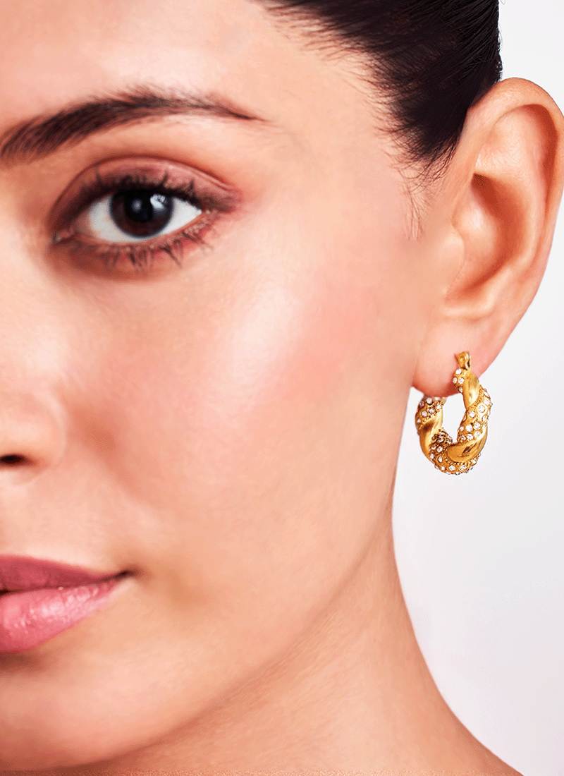 Crystal Twirl Earrings