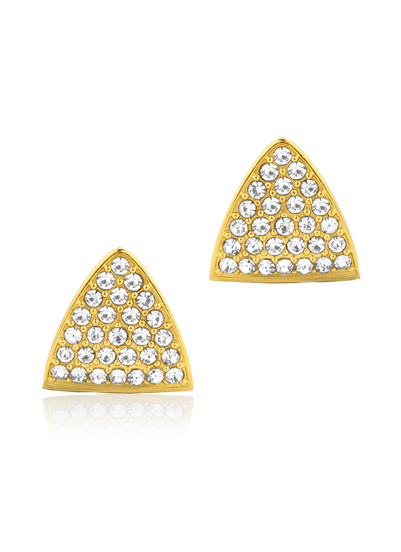 Luxe Triangle Hoop Huggies