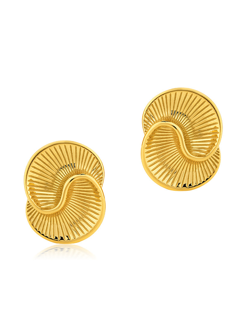 Sculpted Shell Stud Earrings