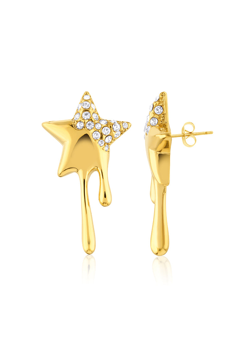 Golden Starfall Earrings