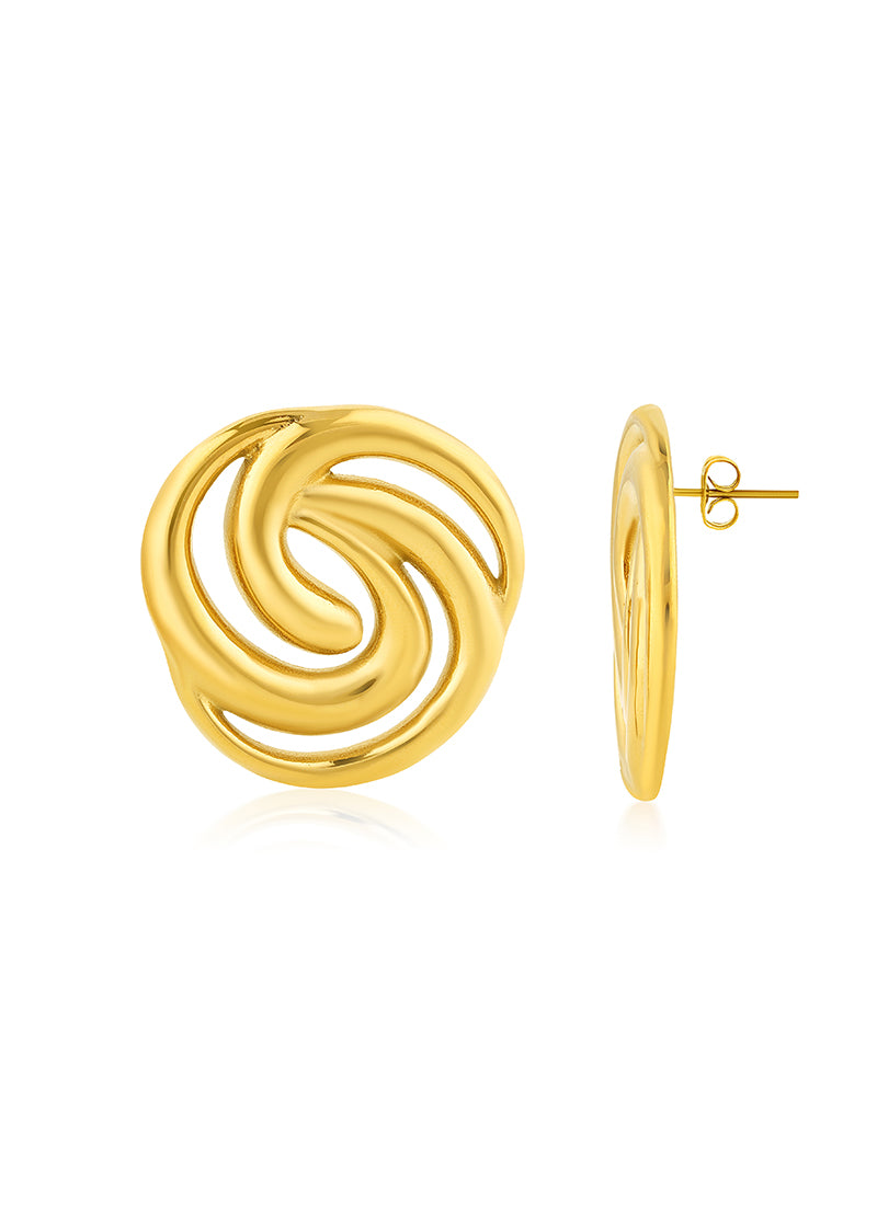 Golden Bloom Stud Earrings