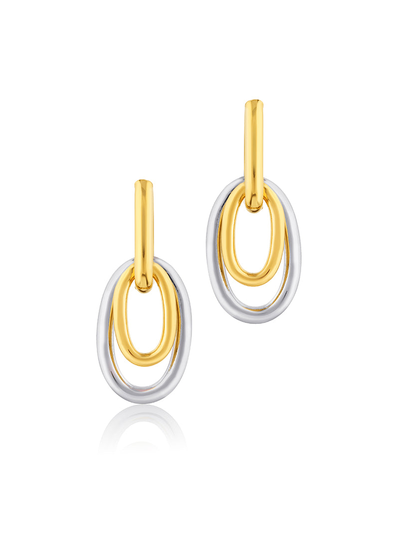 Orbit Link Hoop Earrings