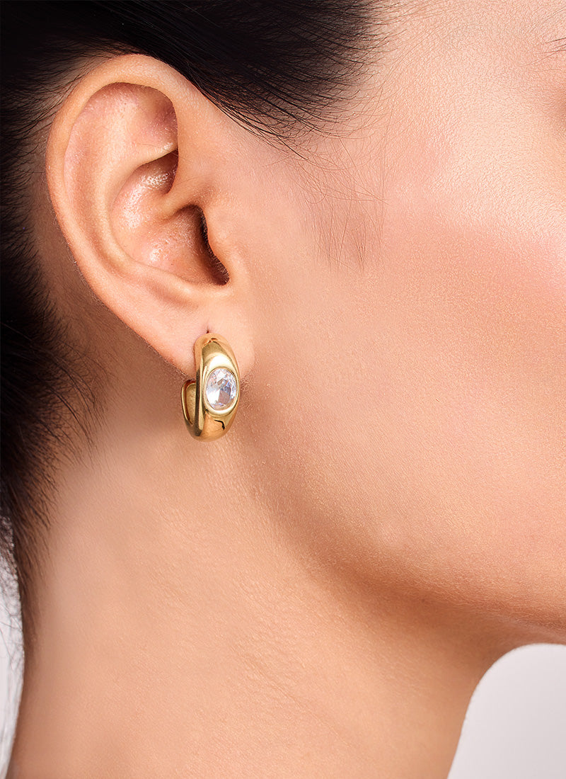 Golden Crest Earrings