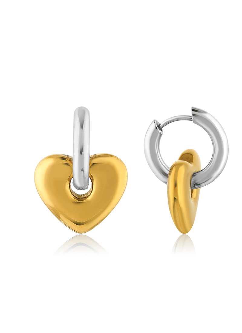 Golden Heartshine Earrings