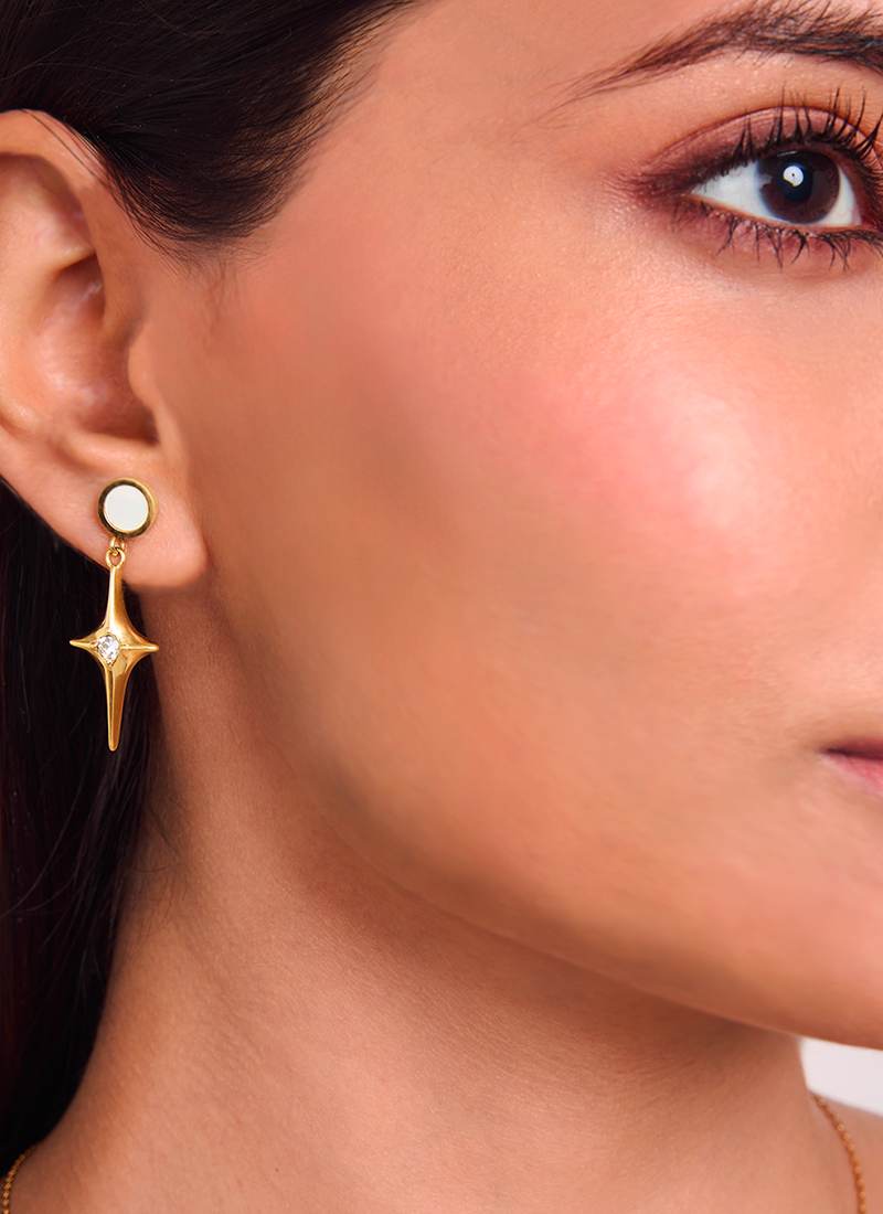 Luminous Star Drop Earrings