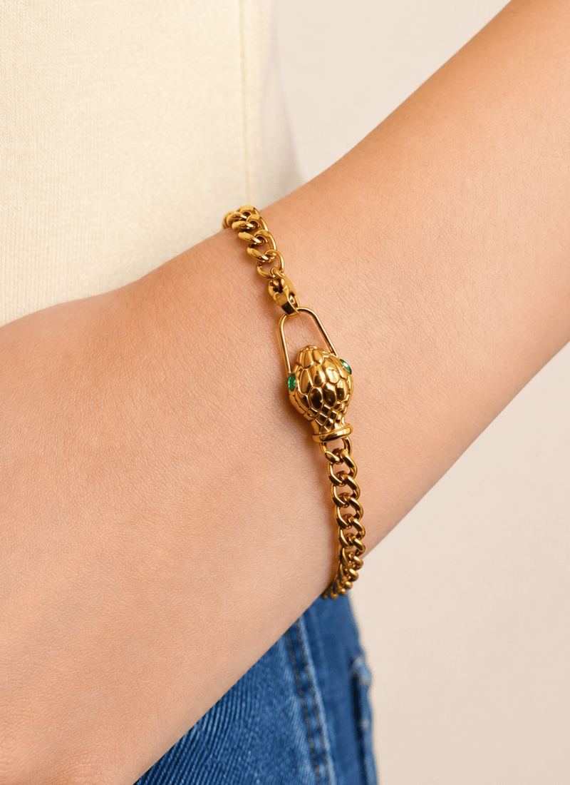 Emerald Serpent Bracelet