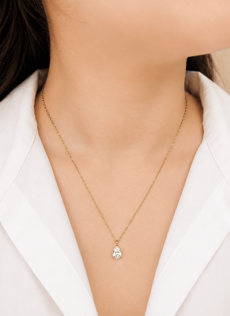 Eternal Pear Necklace