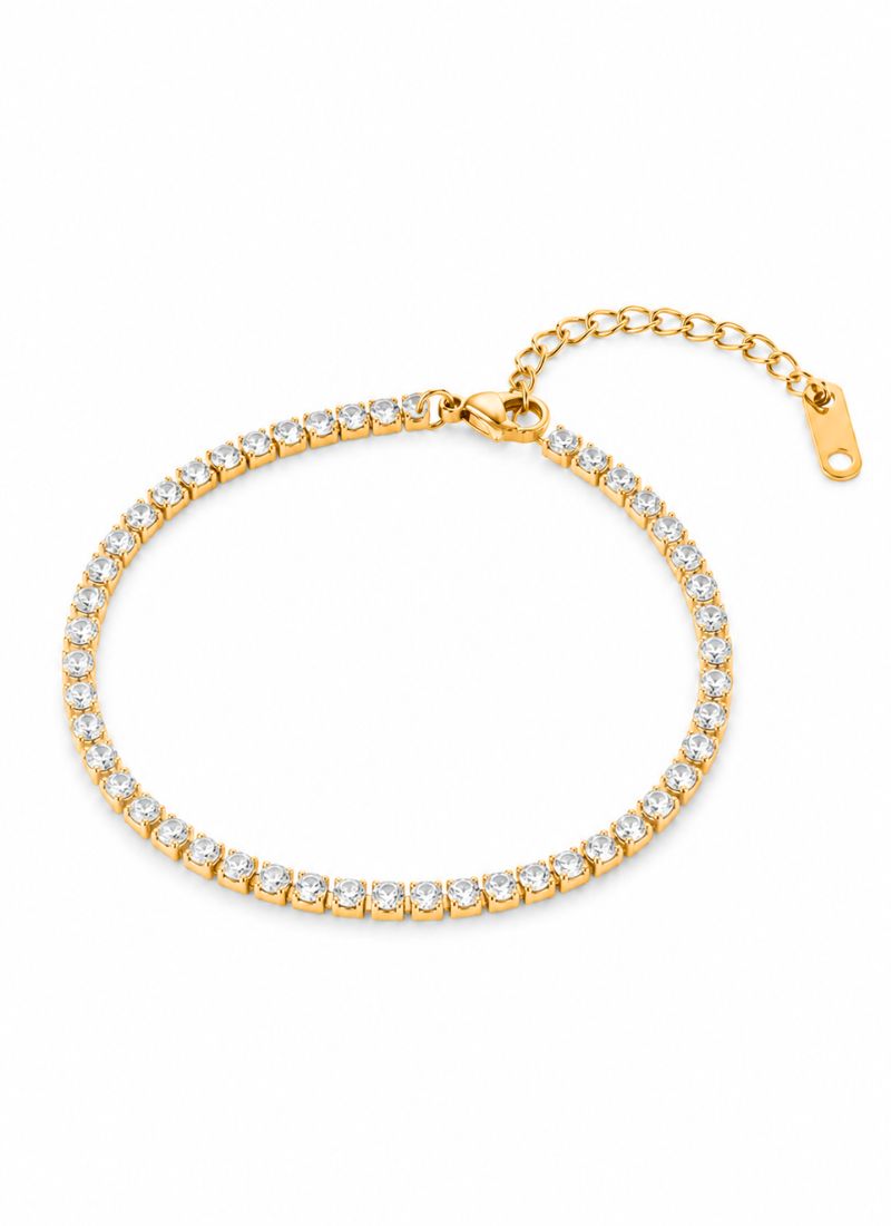 Eternal Spark Tennis Bracelet:White