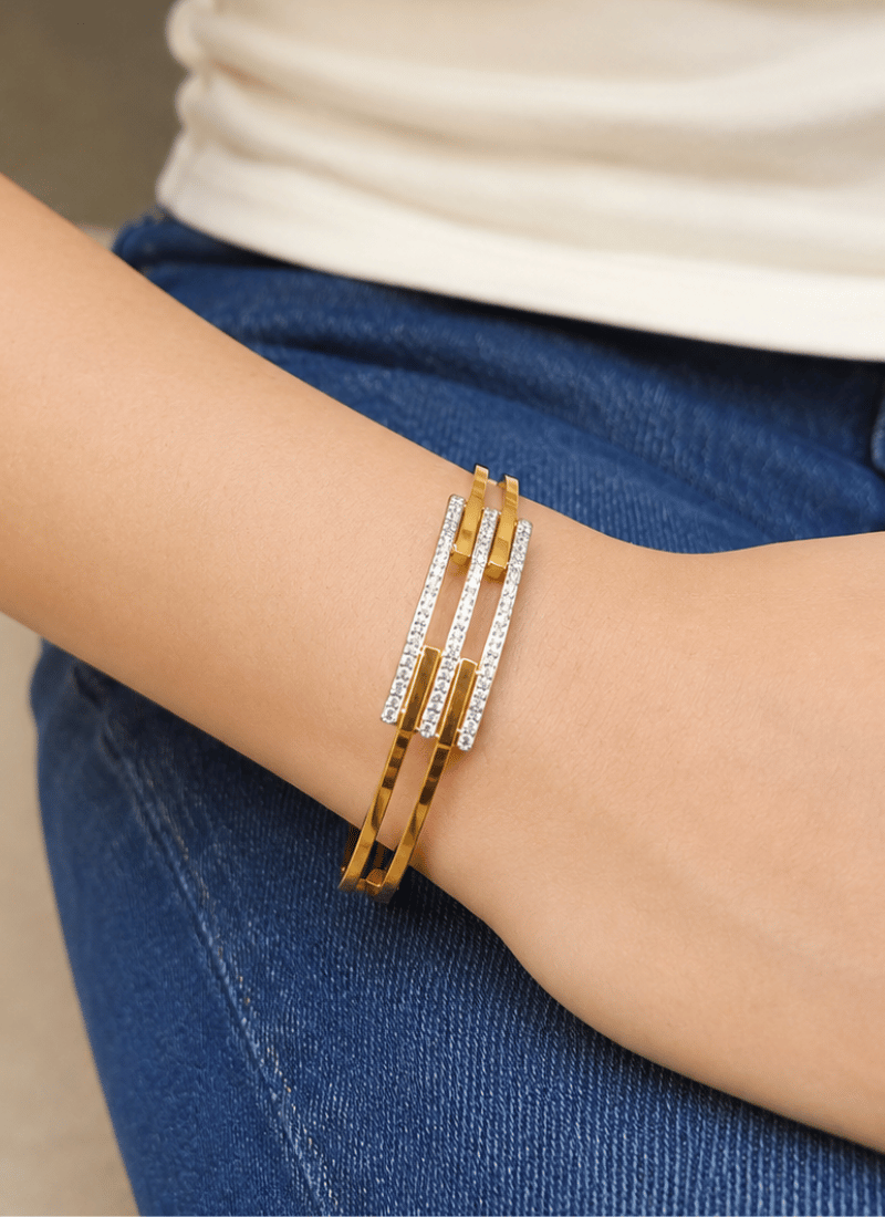 Golden Bar Bangle