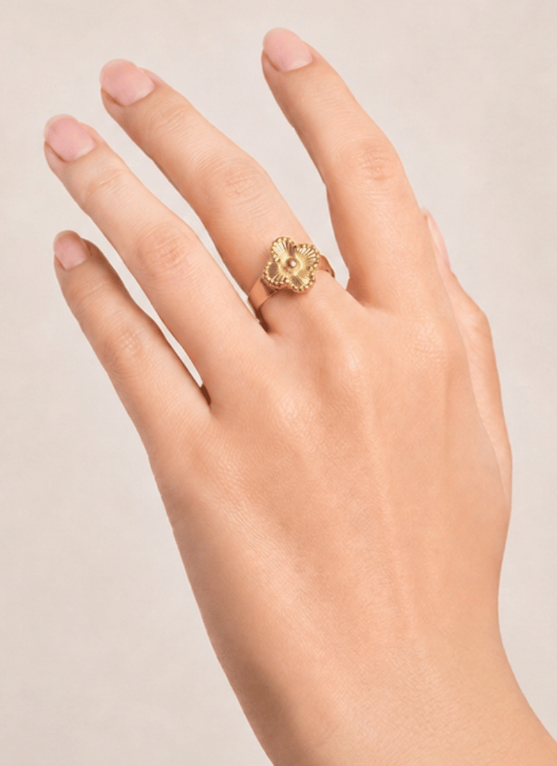 Golden Clover Ring