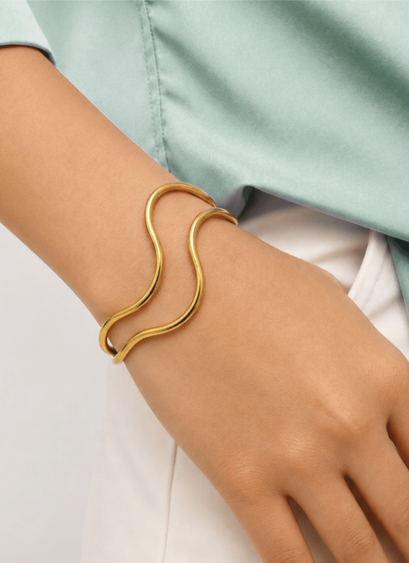 Molten Curve Cuff Bracelet