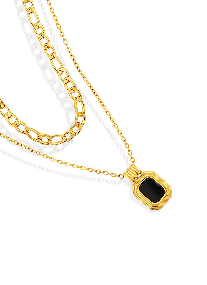 Midnight Onyx Layered Necklace