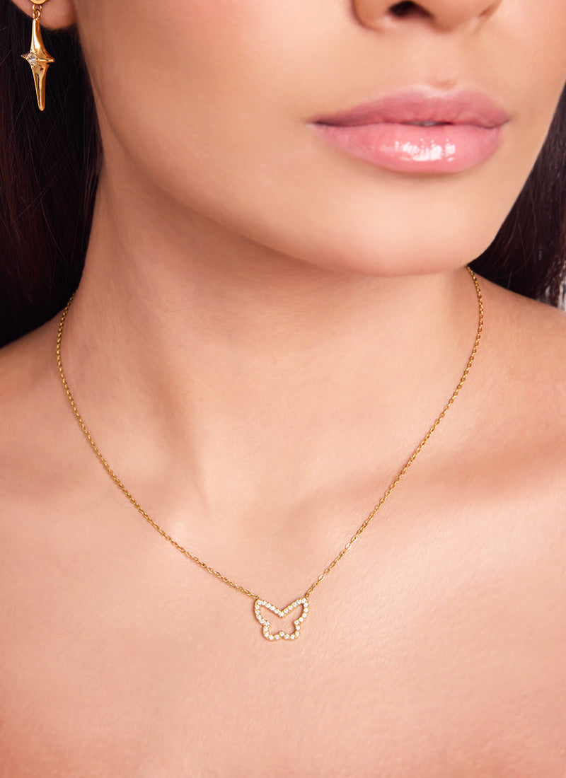 Golden Butterfly Necklace