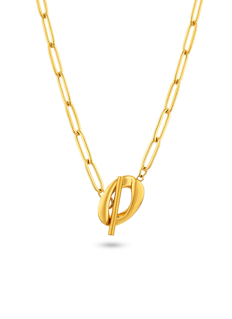 Golden Toggle Chain Necklace