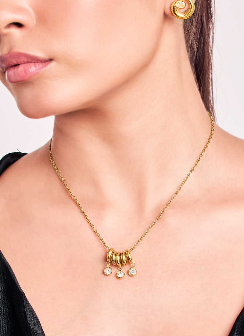 Golden Orbit Necklace