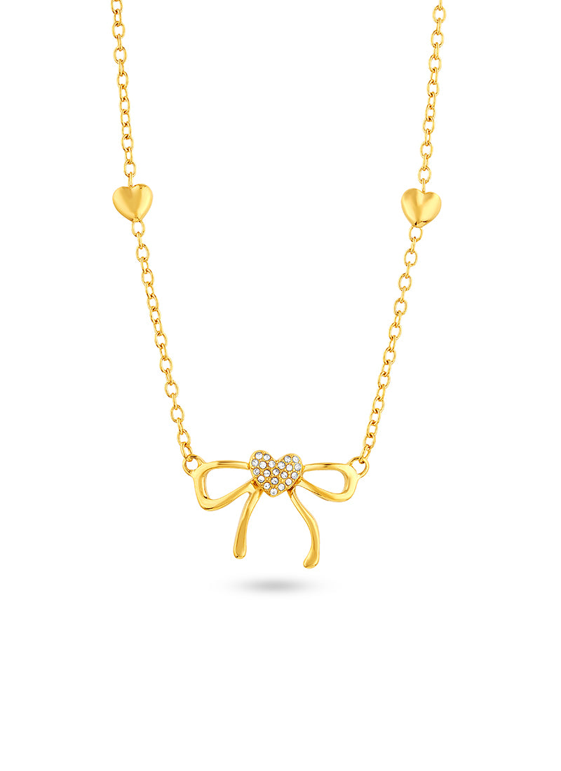Crystal Bow Necklace