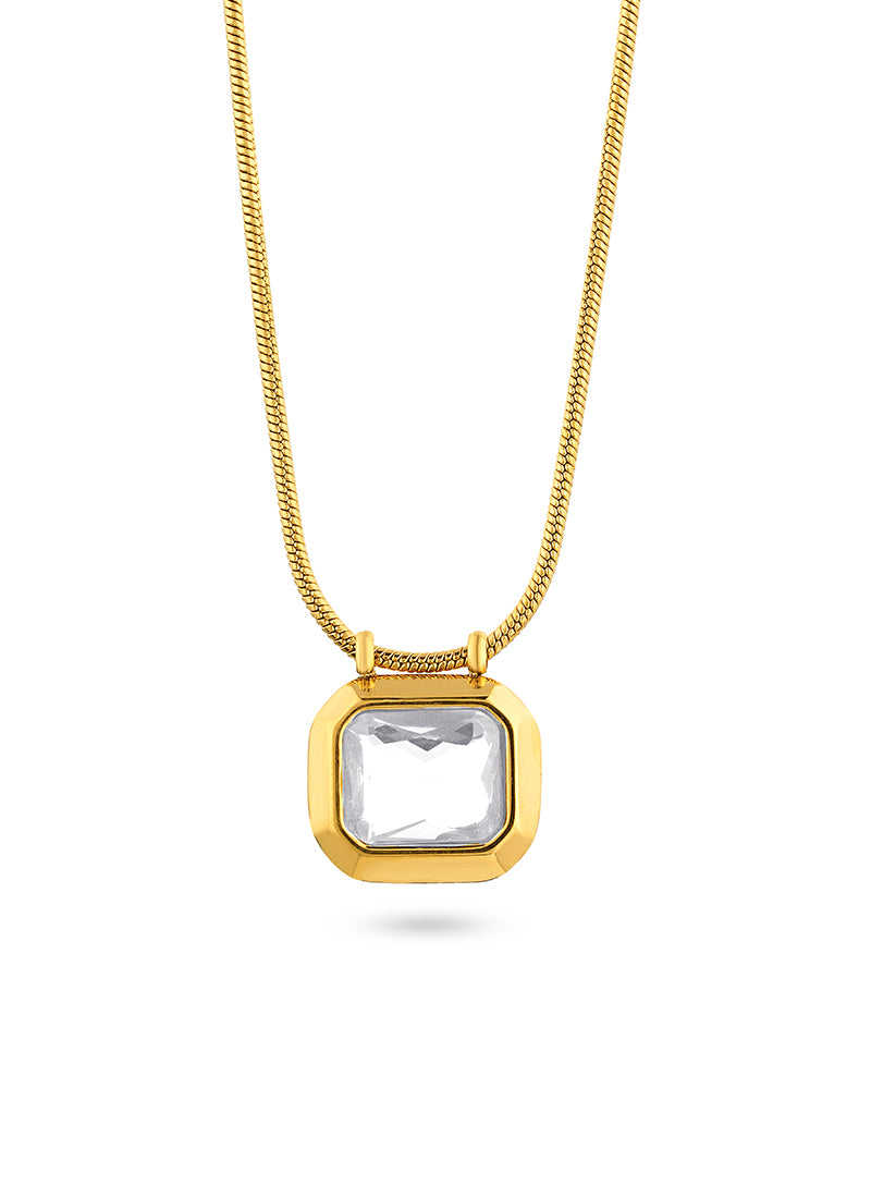 Golden Frame Necklace