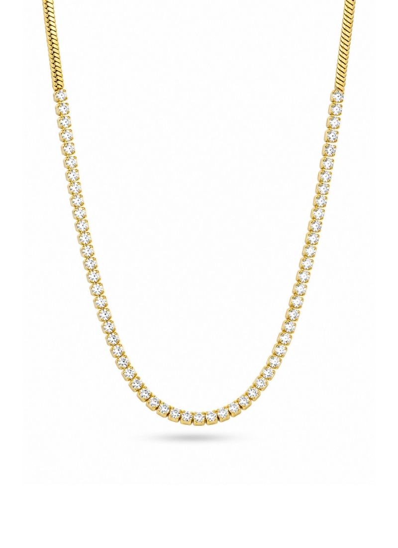 Classic Radiance Half Tennis Necklace