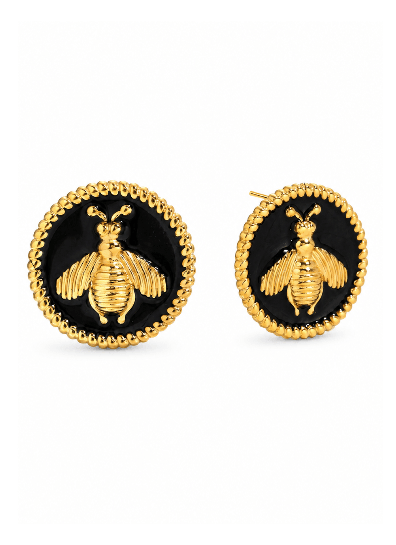Noir Bee Earrings