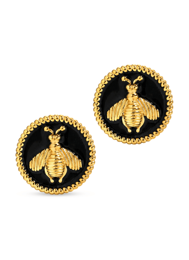 Noir Bee Earrings