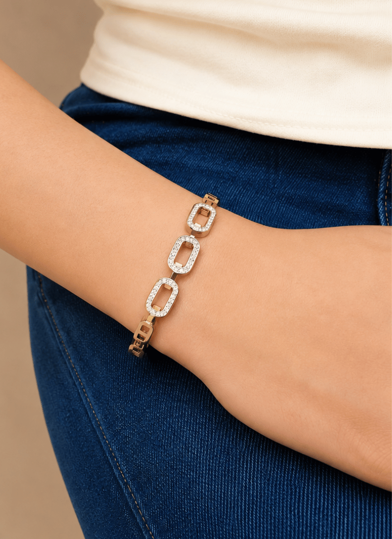 Prism Link Bangle