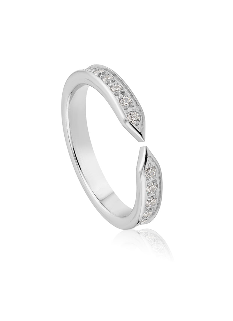 Crystal Curve Ring