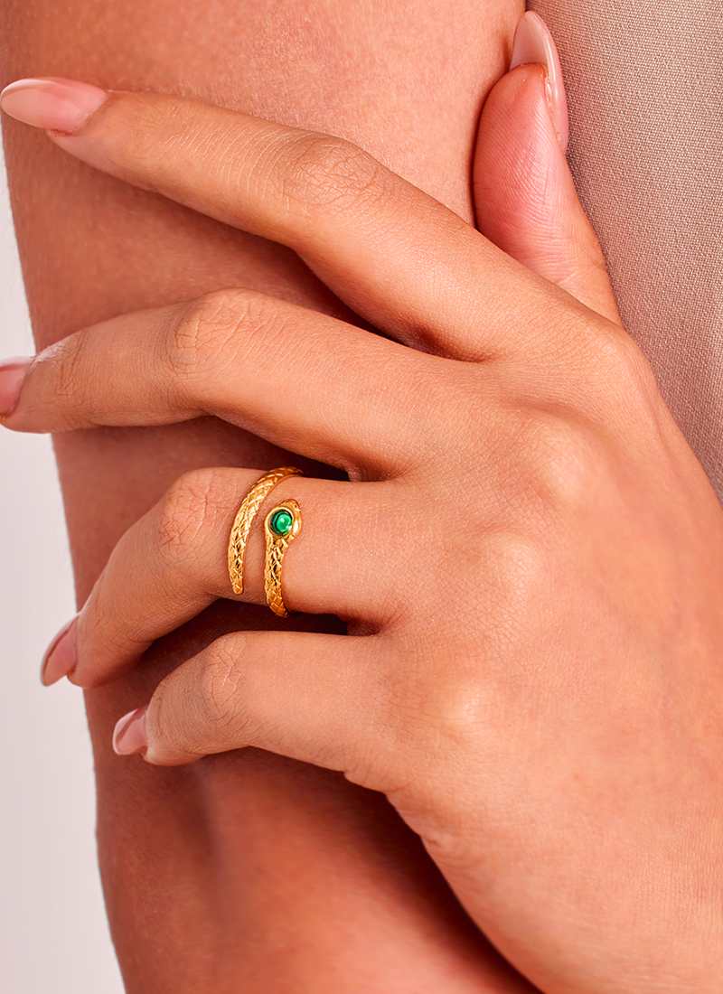 Golden Serpent Ring