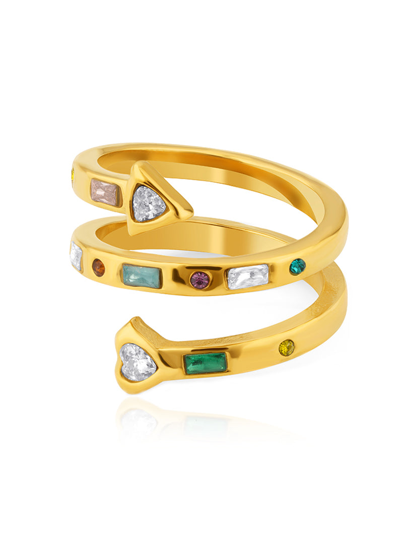 Heartline Prism Ring