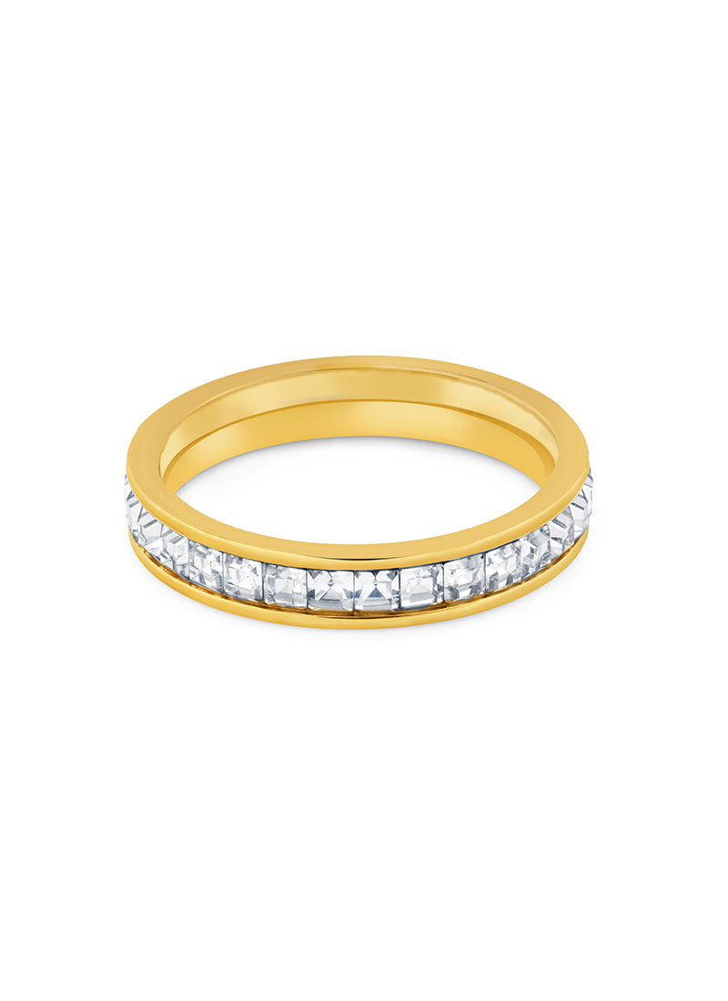 Classic Crystal Band Ring