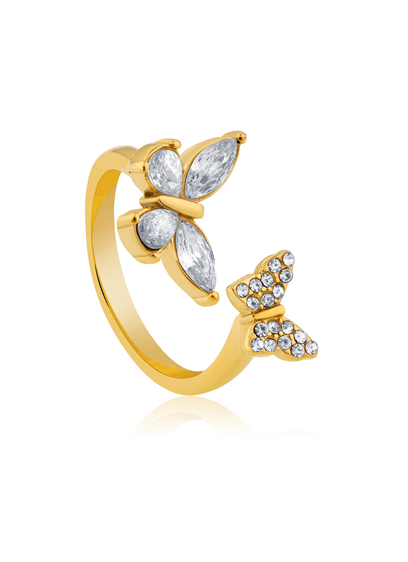Twin Butterfly Ring