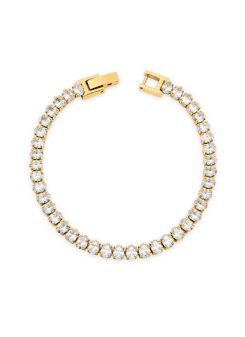 Radiant Tennis Bracelet:White