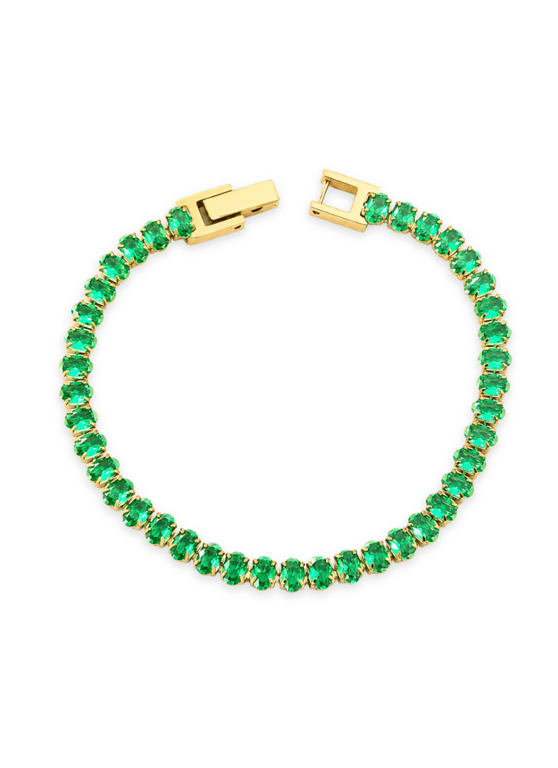 Radiant Tennis Bracelet:Green
