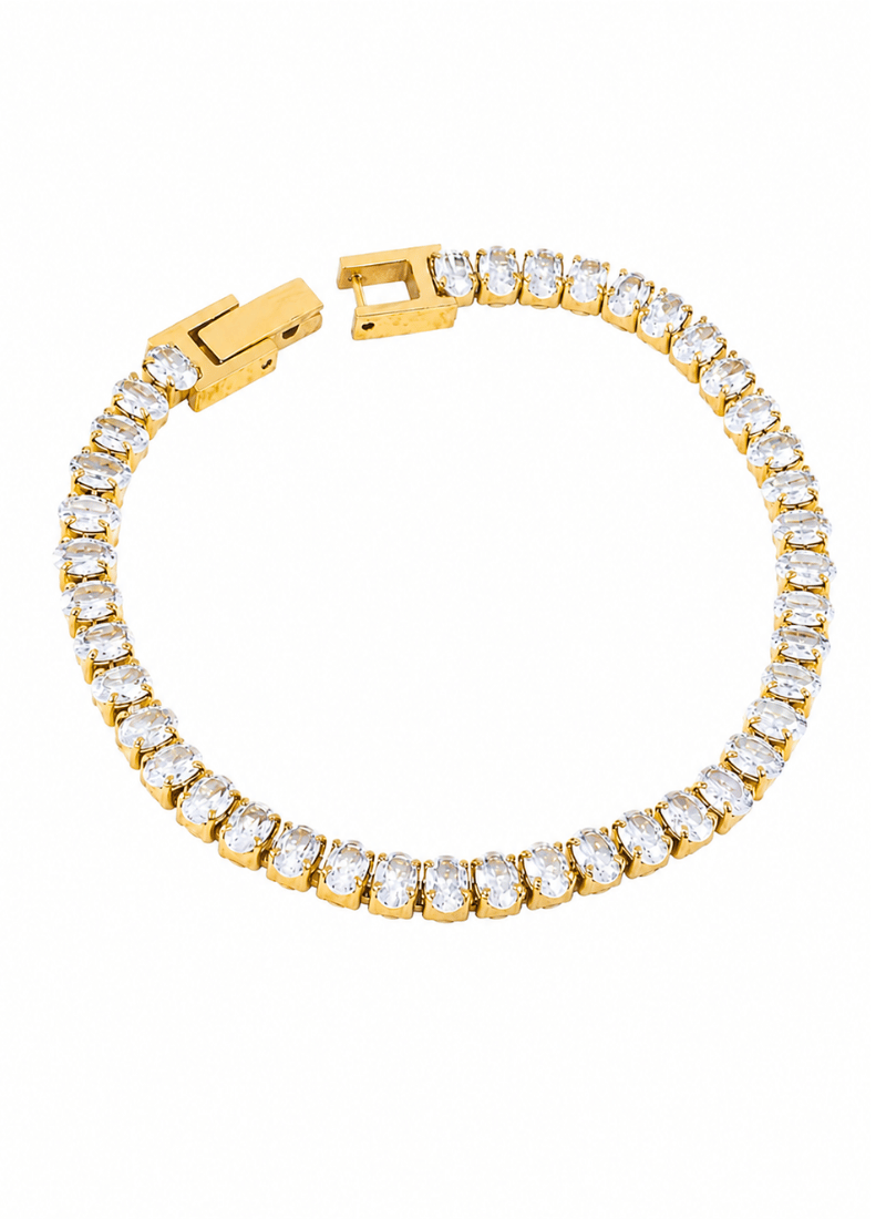 Radiant Tennis Bracelet:White