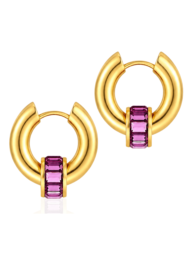 Rose Halo Earrings