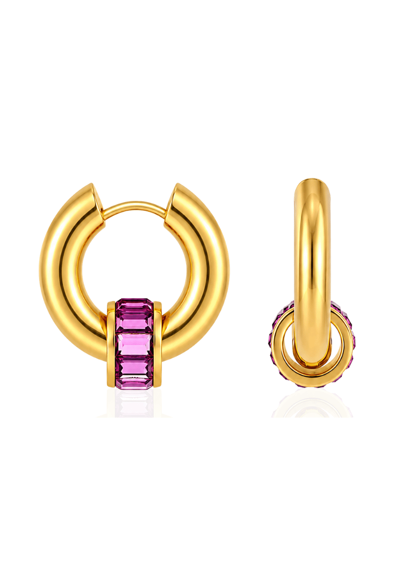 Rose Halo Earrings